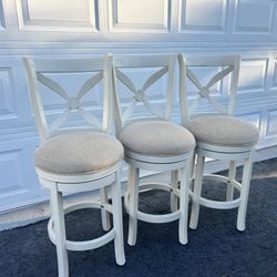 7 Swivel Counter Height Stools For Sale 