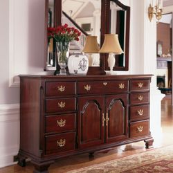 Kincaid Triple dresser with Trifold mirror