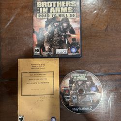 PlayStation 2 PS2 Game Brothers In Arms Road To Hill 30 CIB Complete In Box 
