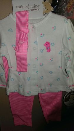 Baby girl three piece set.