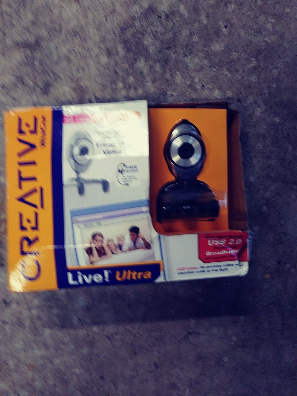 NEW Creative WebCam Live Ultra with Headset VF0060 USB 2.0 1.3 Mega Pixel