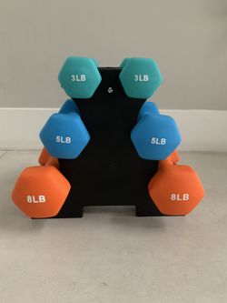 32lbs dumbell kit with rack