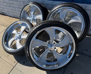 Intro Twisted Vista Staggered 22x9 - 22x11 With 255/30/22 - 295/30/22 Tires For Chevy 5x5🔥🔥🔥🔥🔥