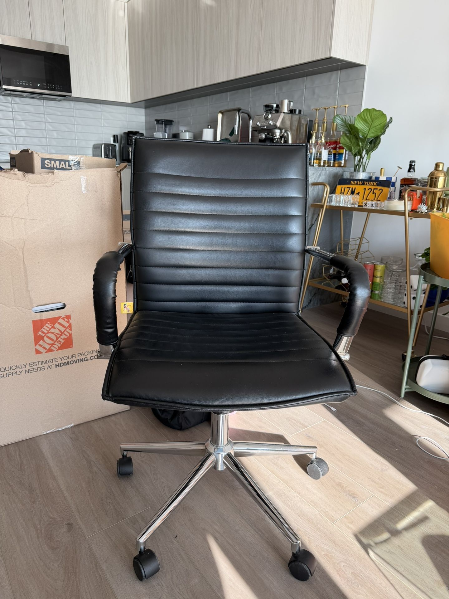 Black Leather Office Chair