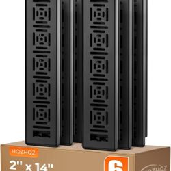 New Floor Register 2x14, Heavy Duty Walkable Steel Floor Vents Ease Adjust Air Flow Direction Floor Registers, Boston Design