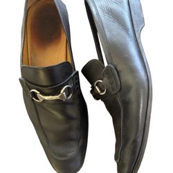 Magnanni Men’s Loafers black Leather -  Size 12