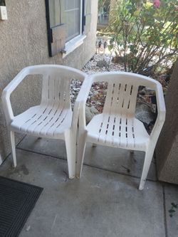 Plastic Chairs 2.for $7