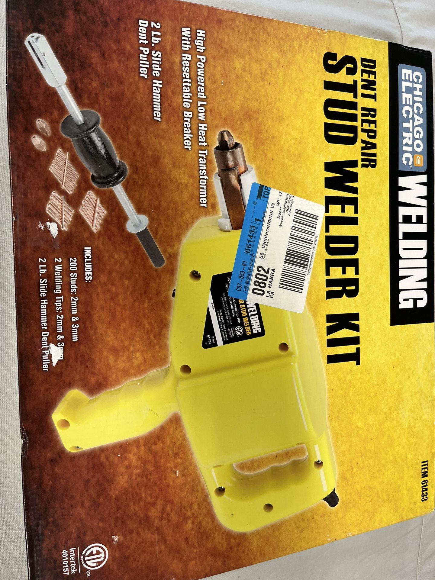 Chicago Electric Stud Welder Kit