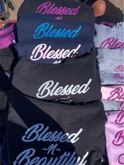 Hoodies-logo Blessed -N-Beautiful always