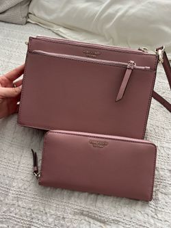 Mauve pink Kate spade purse