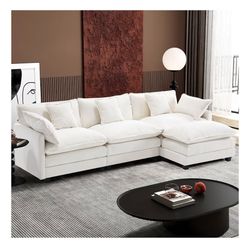 Ivory Cloud Sofa - Modern Sectional - Brand New Fully Assembled 