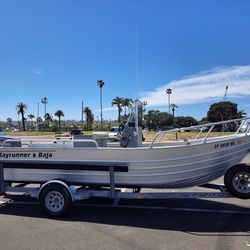 1997 20ft. Aluminum Valco Baja Bayrunner boat with Pacific trailer 