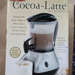 Back to Basics Cocoa Latte Hot Drink Maker- Like New

