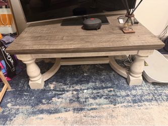 Rustic Coffee Table + Side Table Set – Solid & Stylish