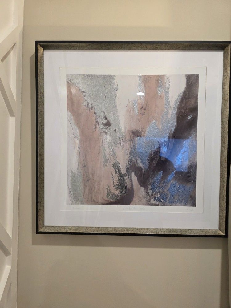 Framed Abstract Art, Two Pieces