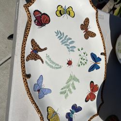 Lynn Chase Butterfly Paradise Platter