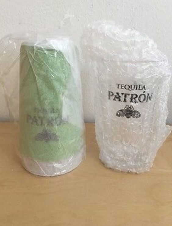 Patron tequila bar shaker and Pint  glass