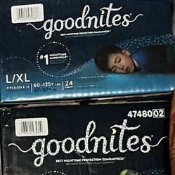 Good Nites Size L/xLbox For $20.