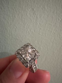 Diamond Platinum Engagement Ring - Size 5