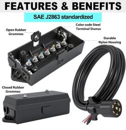 7 Pin Trailer Wiring Harness Kit 4 Feet