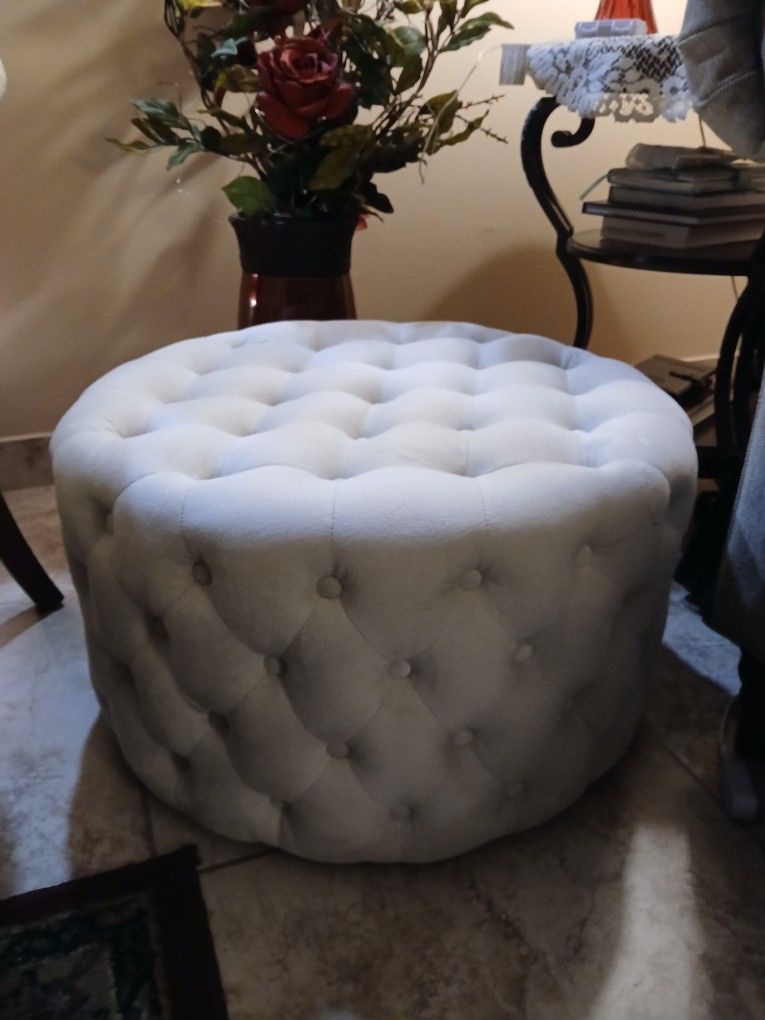 2 Beautiful Like New Tufted Ottomans