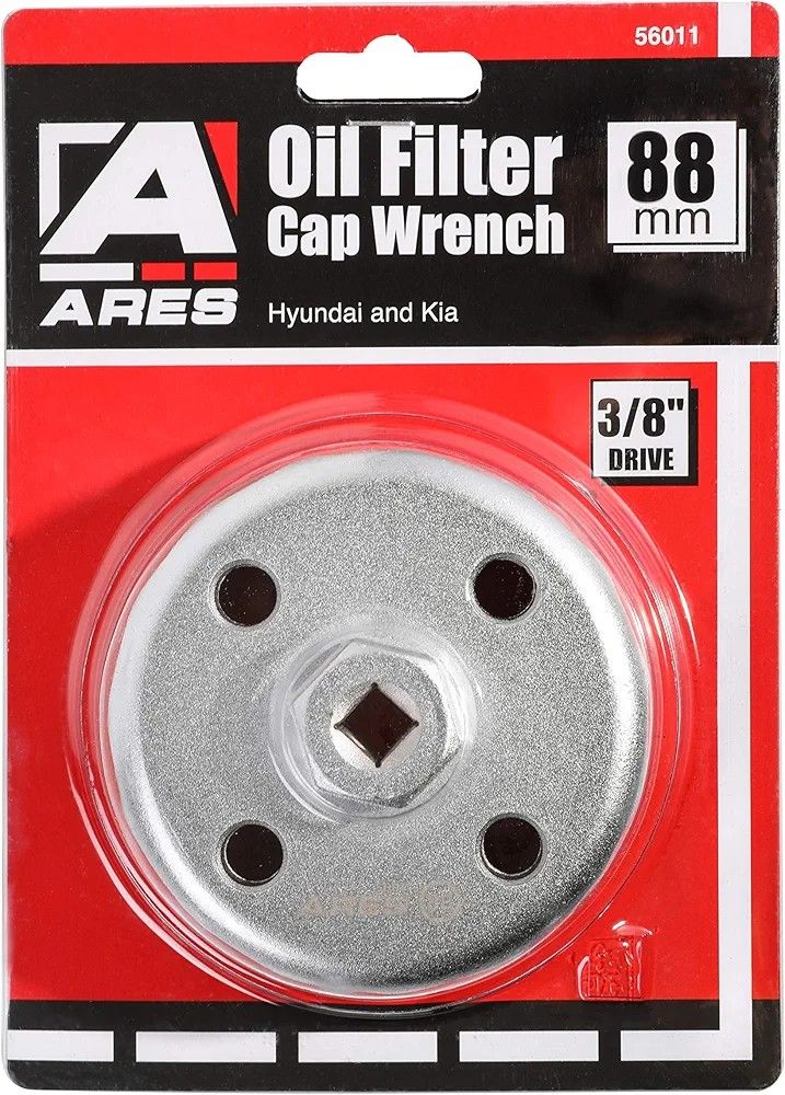 Ares 56011 88mm Oil Filter Cap Wrench For Hyundai And Kia
