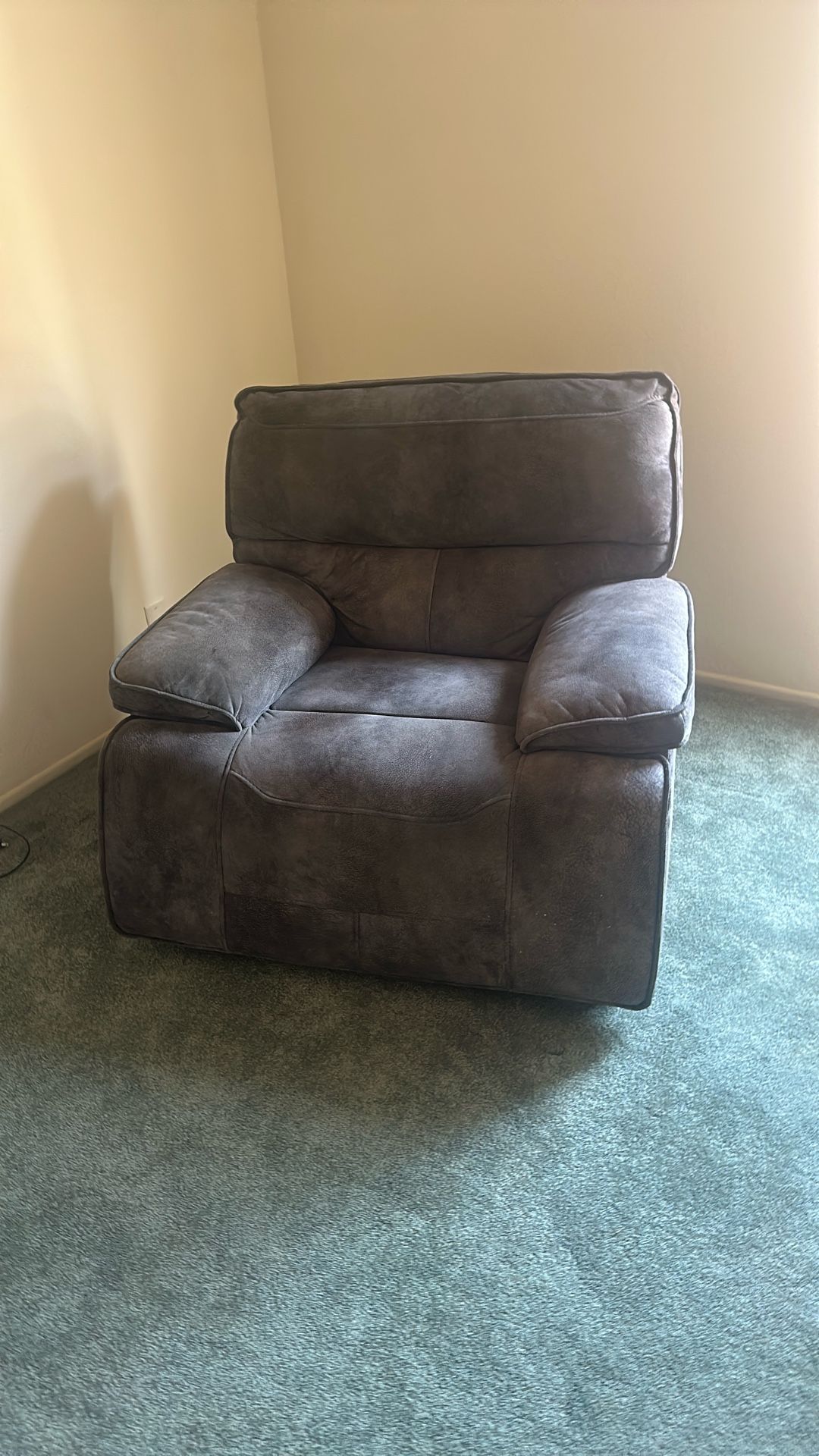 Dark Gray Recliner Chair $40