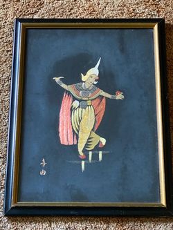 VINTAGE SILK SEWN ARTWORK..