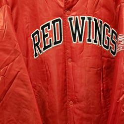 NHL Detroit Red Wings Stitched Satin STARTER Jacket Size X-Large XL