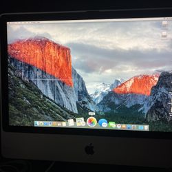 Fully Functional Apple iMac (24-inch Early 2008) desktop computer in good condition. Keyboard And Mouse NOT Included.
