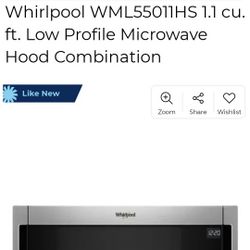 Whirlpool Low Profile Microwave 