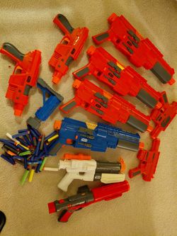 Big Lot Of 10 Star Wars Toy Nerf Guns 