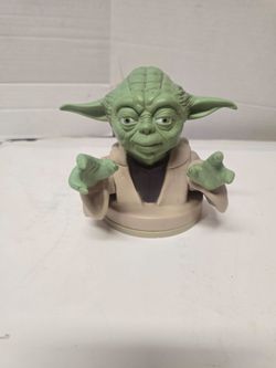 Vintage 1999 Star Wars Episode I Phantom Menace Yoda Cup Lid Topper