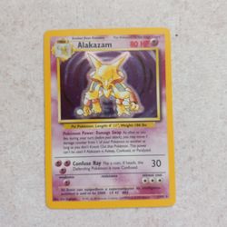 Holographic Base Set 1995 Alakazam Pokemon Cards 