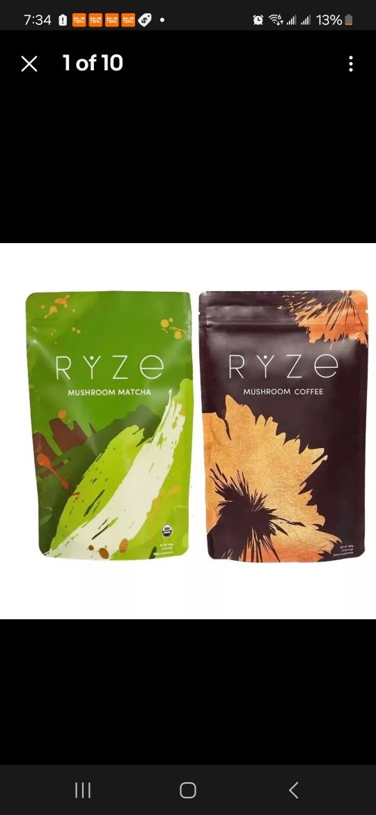 RYZE MUSH. COFFEE, RYZE MATCHA, AG1 OR LMNT ELECTROLYTE MIX