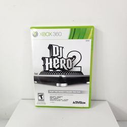 Xbox 360 DJ Hero 2 video game. Good condition no scratches. 
