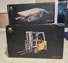 1/14th scale forklift and trailer