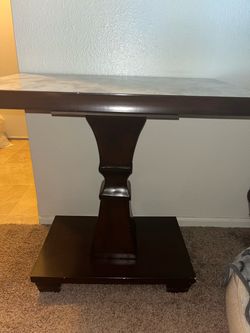 Small wood table not marble $10