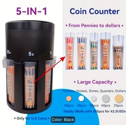 5 In 1 Coin Counter
