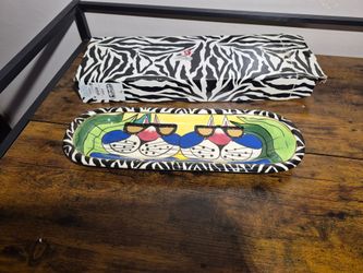 Lynda Corneille SWAK Casper with Sun Glasses Relish Dish Oval Plate Tray