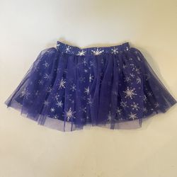Disney Frozen II 2T Toddler Girls Tutu Tulle Skirt Purple Snowflakes 