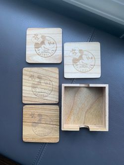 Disney pass holder wooden coasters - Minnie Mouse