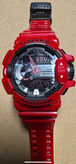 USED G-SHOCK GBA-400-4AJF G'MIX RED Cash Or Bitcoin Only  WRISTWATCH GOOD M-804E No Box.