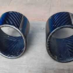 Fiber carbone 3 1/2 inch exhaust tip pipe cover ........