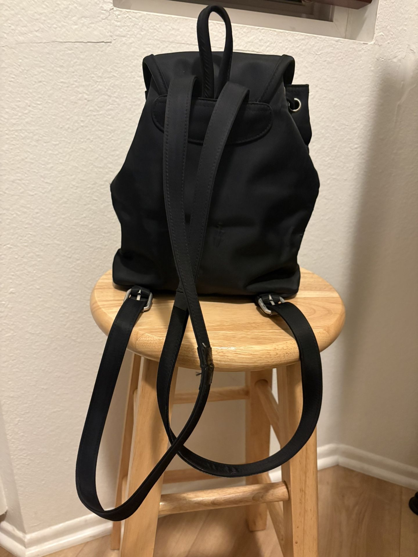 Guess Vintage Black Nylon Backpack with Front Pockets From 90s GUESS Nylon Exterior Backpack Bags & Handbags for Women for  main image 3