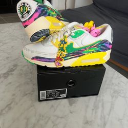 (size 8.5) Nike Air Max 90 Grateful Dead University of Oregon Grateful Ducks