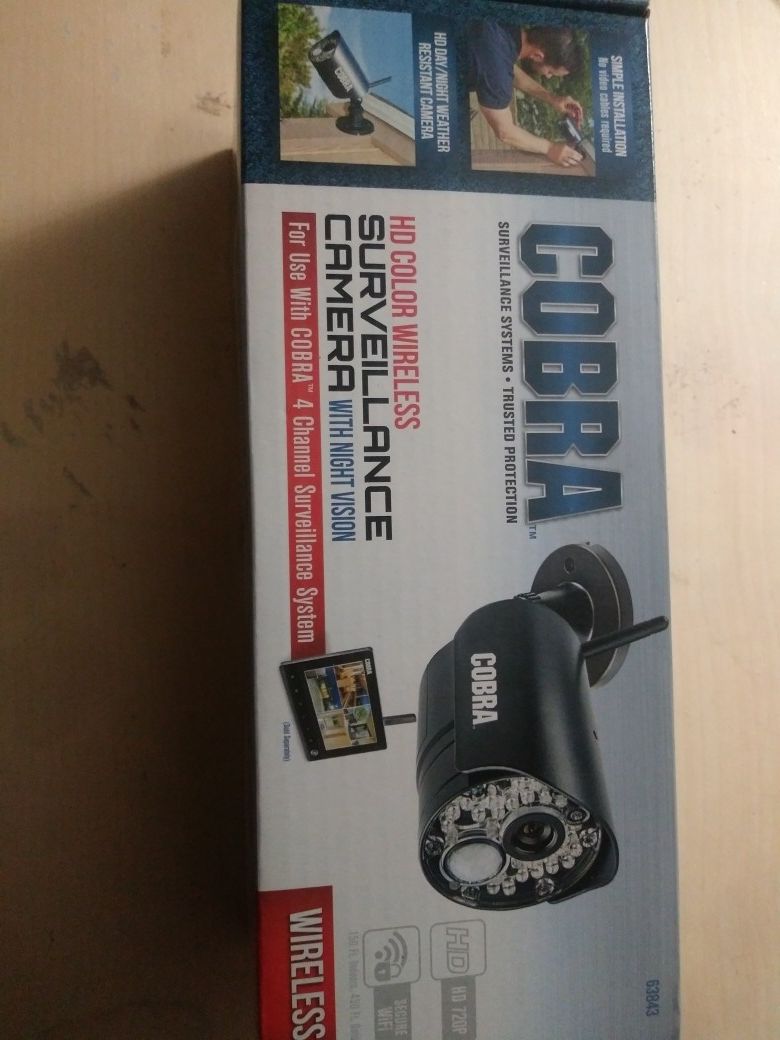 COBRA Wireless HD Wi-Fi Color Surveillance Camera With Night Vision 63843