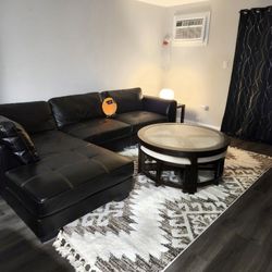 Black Leather Couch