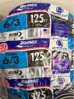 New Romex wire 6/3