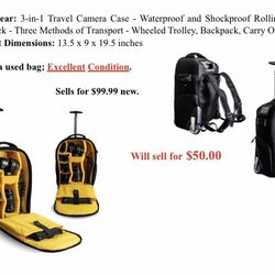 Camera Bag/Packpack